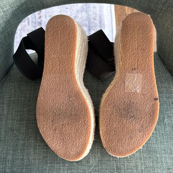 Dolce Vita Pia Women’s black wedge espadrille strappy ankle sandal size 7.5 EUC! - Picture 6 of 8